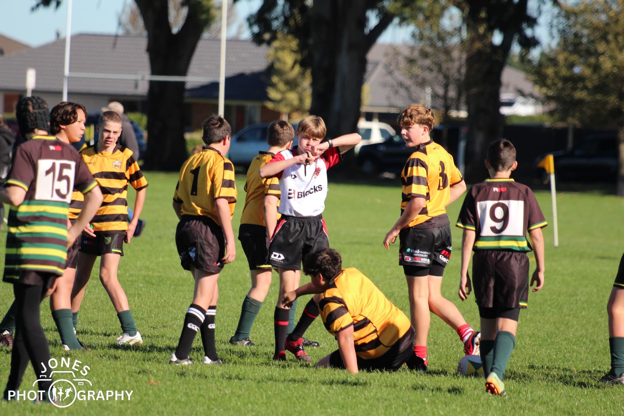 Rolleston RFC player demonstrating composure